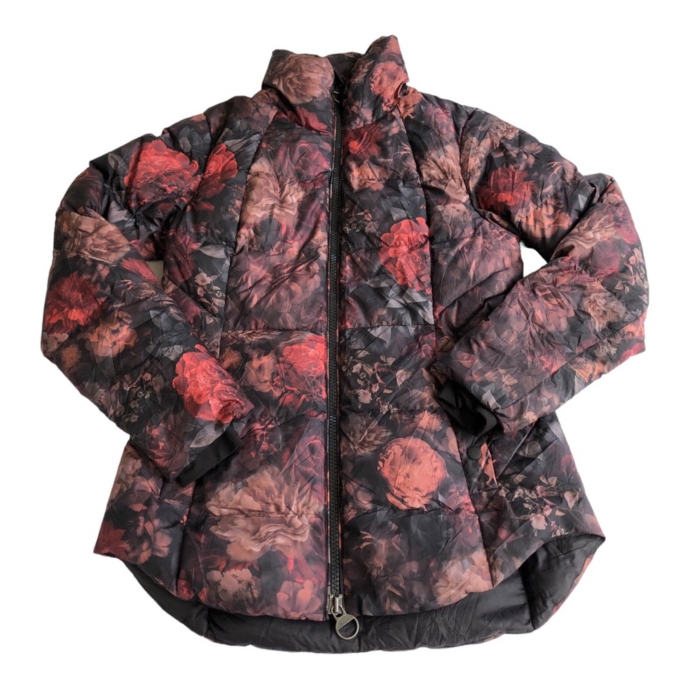 Athleta Antoinette Norwegian Floral printed Puffer Jacket size S NWOT - Picture 6 of 12